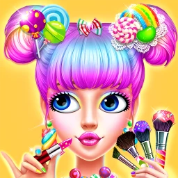 Biểu tượng Trang điểm cô gái kẹo:Dress Up